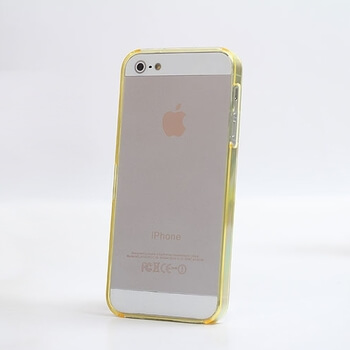 Ochranný rámček BUMPER pre Apple iPhone 5/5S/SE - žltý