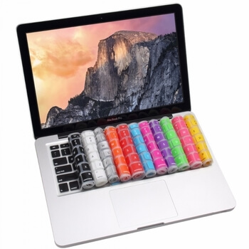 Silikónový ochranný obal na klávesnici EÚ verzia pre Apple MacBook Pro 15" Retina - čierny