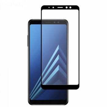 3D ochranné tvrdené sklo s rámčekom pre Samsung Galaxy A8 2018 A530F - čierne