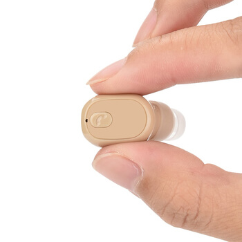 Neviditeľné bezdrôtové bluetooth handsfree mikrosluchátko s mikrofónom telova