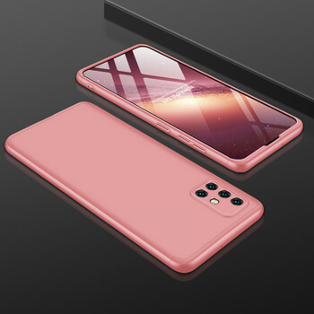Ochranný 360 ° celotelový plastový kryt pre Xiaomi Mi 10T - ružový