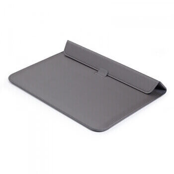 2v1 Puzdro s magnetom a stojanom z ekokože pre Apple MacBook Pro 16" (2021,M1) - šedé