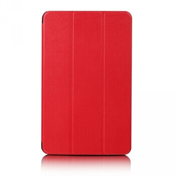 2v1 Smart flip cover + zadný plastový ochranný kryt pre Samsung Galaxy Tab S8 Ultra - červený