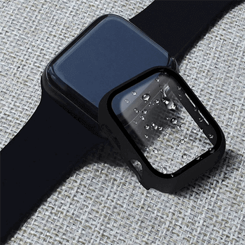 2v1 Kryt s ochranným sklom na Apple Watch 45 mm (8.série) - strieborný