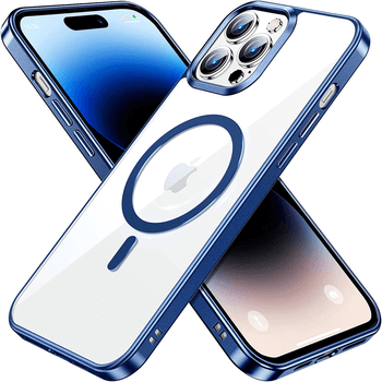 MagSafe silikonový kryt pre Apple iPhone 12 - tmavo modrý