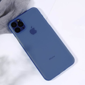 Ultratenký plastový kryt pre Apple iPhone 11 Pro Max - tmavo modrý
