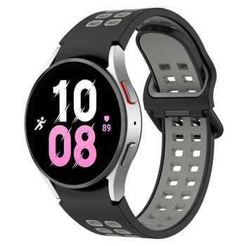 Sportovní silikonový řemínek pro chytré hodinky Samsung Galaxy Watch 4 40 mm - šedý