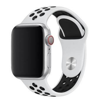 Sportovní silikonový řemínek pro chytré hodinky Apple Watch 41 mm (9.série) - čierny