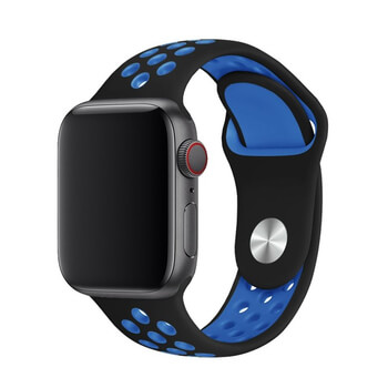 Sportovní silikonový řemínek pro chytré hodinky Apple Watch 41 mm (9.série) - modrý