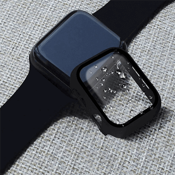 2v1 Kryt s ochranným sklom na Apple Watch SE 44 mm (2023) - svetlo ružový