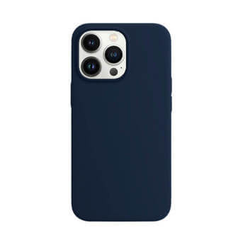 Magnetic Leather MagSafe kožený kryt pre Apple iPhone 12 Pro Max - tmavo modrý