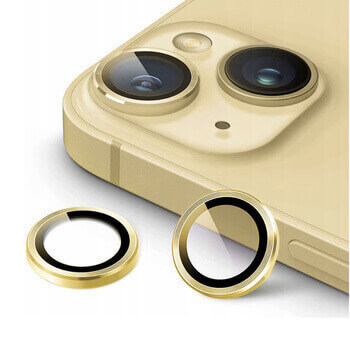 Metalické ochranné sklo na šošovku fotoaparátu a kamery pre Samsung Galaxy Z Flip5 5G F731B - zlaté