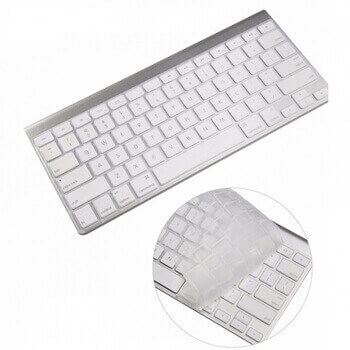 Silikónový ochranný obal na klávesnici EÚ verzia pre Apple MacBook Pro 14" (2023, M3 Pro, M3 ) - priehľadný