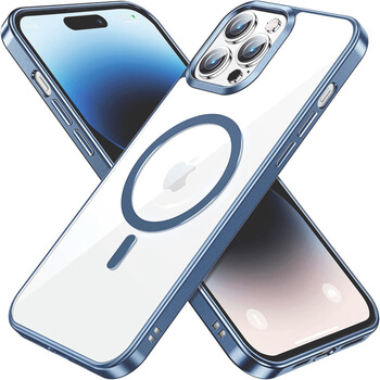 MagSafe silikonový kryt pre Apple iPhone 15 Pro - svetlo modrý