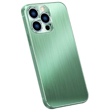 Odolný hliníkovo-silikónový obal pre Apple iPhone 15 - zelený