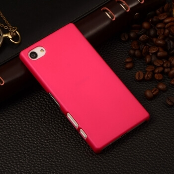Plastový obal pre Sony Xperia Z5 - tmavo ružový