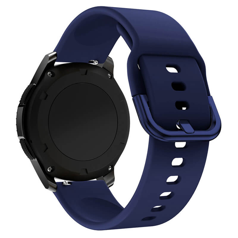 Silikónový remienok pre chytré hodinky Samsung Galaxy Watch 5 Pro 45 mm - tmavo modrý