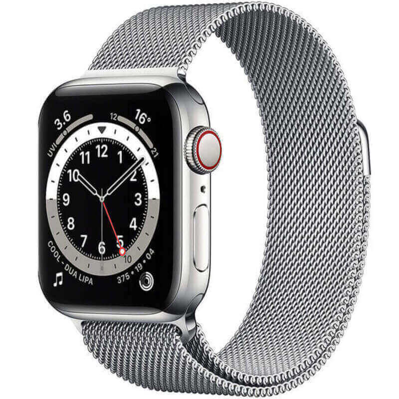 Elegantný Kovový Pásik Pre Chytré Hodinky Apple Watch 46mm (10.série) - Strieborný